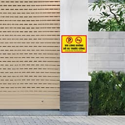 [Hỏa Tốc] Biển Báo "Vui Lòng Không Đỗ Xe Trước Cổng - Có Xe Ra Vào Thường Xuyên 3