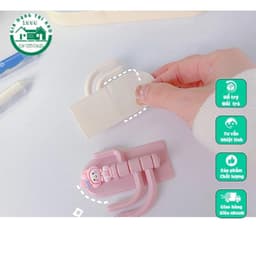 Móc Dán Tường 3 Chấu Dễ Thương, Móc Treo Đồ 3 Chấu Đa Năng Tiện Lợi Họa Tiết Dễ Thương VOICON-[NHI66] 5