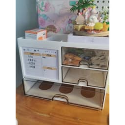ộp Đựng Đồ Học Tập BOUTIQUE Tủ Nhựa Chống Bụi Nhiều Ngăn Kích Thước Khác Nhau Phong Cách Nhật Bản VOICON-[NHI66] 4