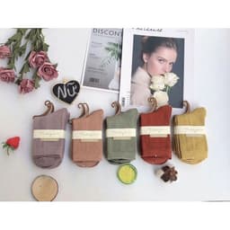 Sét 10 đôi tất gân nữ cổ cao siêu đẹp hàng xịn 8