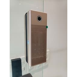 Khóa điện tử Vân Tay Cửa Kính bản lề sàn mở và lùa vân tay mã số thẻ từ có app ttlock thông minh quản lí lịch sử ra vào 5