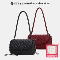 [Tặng hộp 20.10] Túi xách nữ da thật ELLY ET183 túi xách tay đeo vai đeo chéo cao cấp chính hãng 1