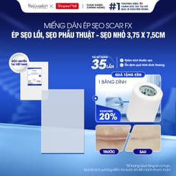 [3.75x7.5cm] Miếng Dán Sẹo Lồi Rejuvaskin Scar FX - Ngăn Ngừa & Ép Sẹo Phì Đại 1