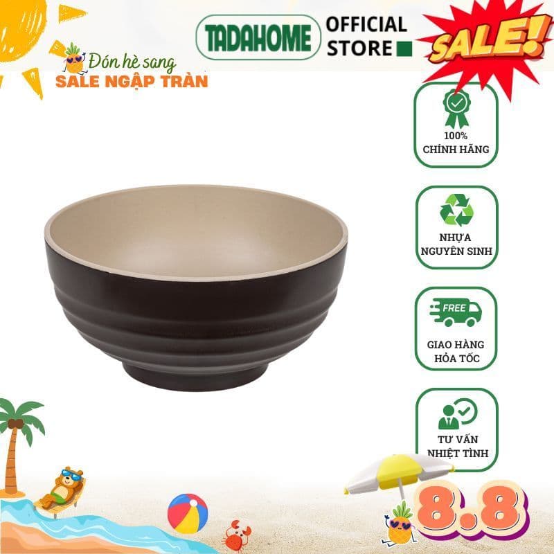 Combo Bát Cơm Thái 2 Màu Việt Nhật Chén Ăn Cơm 6850/1/2, Bộ Chén Đựng Cơm Canh Bền Đẹp - TADAHOME