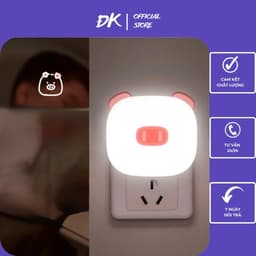 Đèn Ngủ Cảm Biến Ánh Sáng Hình Heo Gia Dụng ĐK VOICON-[SS67] 6