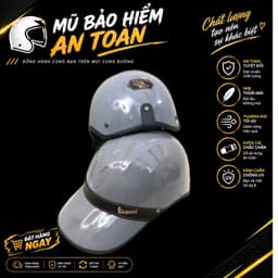 [ĐẠT CHUẨN AN TOÀN] Mũ Bảo Hiểm Vespa Lưỡi Trai Nam Nữ Thời Trang Nửa Đầu Nhiều Màu Phong Cách 2
