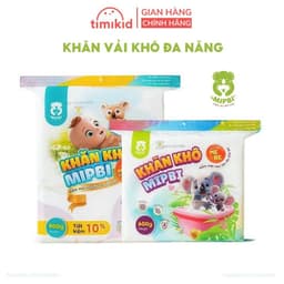 Khăn khô đa năng cho bé MIPBI khăn khô đa năng Mipbi Mẫu Mới, Hàng Chính Hãng 5
