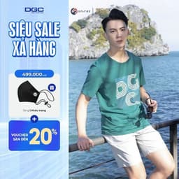 Áo Thun Ngắn Tay Dáng Suông In Họa Tiết DGC Chất liệu thoáng mát - SATBA06M 1