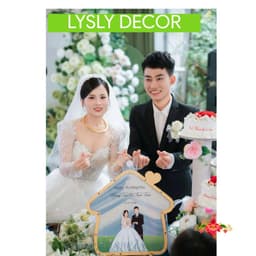 Tranh Rót Cát Ngày Cưới Có Đèn Hình Ngôi Nhà Nấm 9