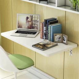 Bàn Làm Việc, Gấp Gọn, Treo Tường, Đa Năng Tiện Dụng, Bao Gồm Ke Gấp Và Phụ Kiện Lắp Ráp, Ốc Vít LUX18 8