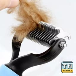 Bàn chải tẩy lông thú cưng 2 mặt, làm sạch lông nhanh chóng, gỡ rối nhẹ nhàng, mang lại thoải mái cho boss mỗi ngày. 3