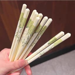 Bộ 5 Đôi Đũa Gốm Sứ Pastel Màu Xanh Hoa Ly, Bộ 5 Đôi Đũa Gốm Sứ Thiết Kế Sang Trọng Tinh Tế VOICON-[DA66] 3