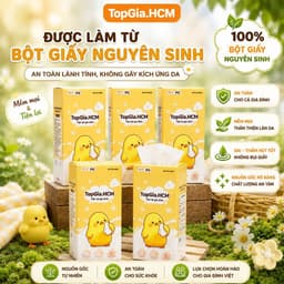 Thùng 10 Bịch Khăn Giấy Pio TopGia 200 Lần Rút - Mềm Mịn, Thấm Hút Tốt, Giấy Dai Tự Nhiên - Tiết Kiệm Tối Đa. 1