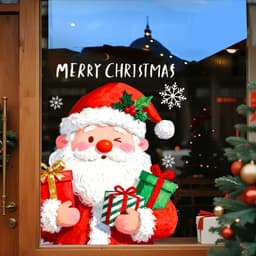 Decall dán trang trí noel, ngày giáng sinh, Thích hợp cho gia đình, quán cà phê, cửa hàng Trang trí 1