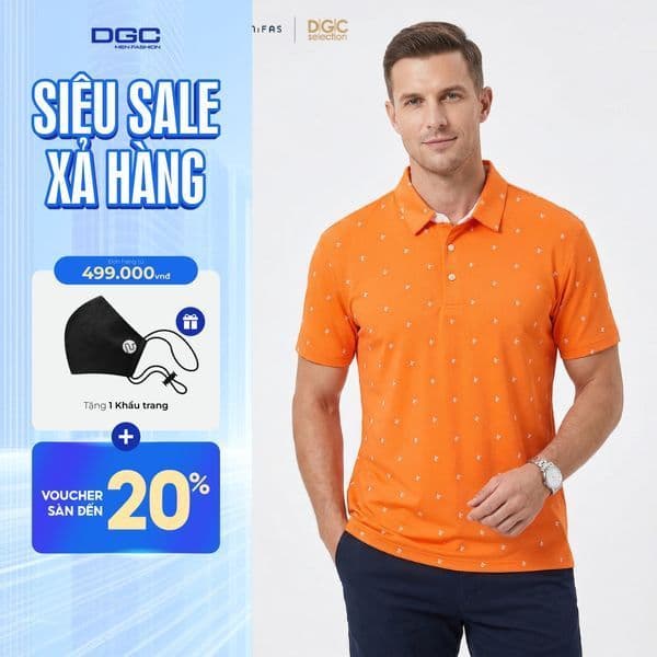 Áo Polo Golf Nam Ngắn Tay DGC Dáng Regular Fit Thể Thao Năng Động - SAPBB09M