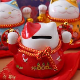 Mèo Thần Tài Kèm Thảm Vẫy  Tài Lộc ,Trang trí Nhà CửA ( Giadungtienich,.ls) 6
