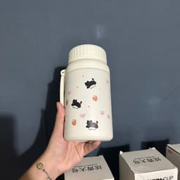 Bình Giữ nhiệt Thép Không Gỉ , Có Lọc Trà , Dễ Thương Dung Tích Lớn 1000ml ( Tặng Phụ Kiện ) 6