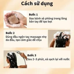 (Chính Hãng) Xà phòng dưỡng tóc DONAN hà thủ ô giảm gãy rụng nuôi dưỡng tóc 2