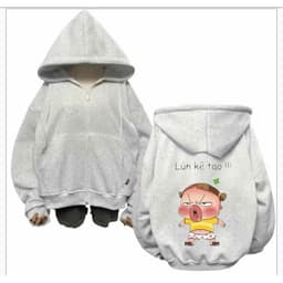 [ RẺ VÔ ĐỊCH ] Áo Khoác Nỉ Hoodie Zip In Nổi STORMSTU Form Freesize Nam Nữ Chất Nỉ Bông Mịn Đẹp-thoitrang2k 2