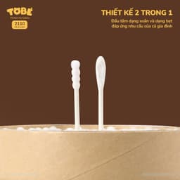 Tăm bông cho bé sơ sinh TOBE an toàn cho bé tiện lợi cho cả gia đình hộp 400 chiếc 4