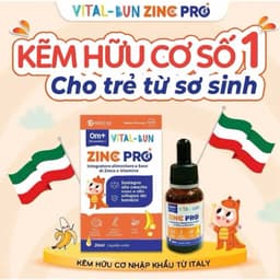 VITAL BUN ZINC PRO cung cấp kẽm và vitamin, tăng cường miễn dịch và vị giác giúp trẻ ăn ngon< BUNBUN SHOP20 3