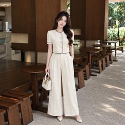 Set đồ nữ xᶖnh N71 : Set bộ xᶖnh,S.M.L.XL thời trang trẻ trung năng động, Đồ du lịch, - Áo, Women 2