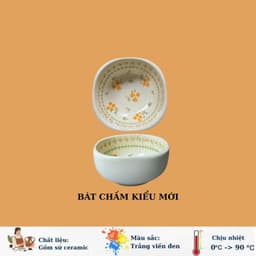 Bộ Bát Đĩa Gốm Sứ Họa Tiết Hoa Cúc Vàng - Hàng Loại 1 - Tượng Trưng cho sự trường thọ, phú quý và may mắn 5