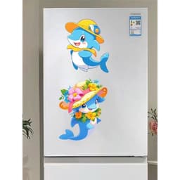 Decal Cá Heo Hoạt Hình Dễ Thương - Sticker Chống Nước Dán Tủ Lạnh, Phòng Bé, Tường Nhà Tự Dính 1