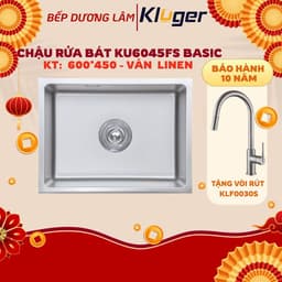 Chậu rửa bát Kluger KU6045FS Basic | Hàng chính hãng| 1