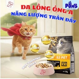 Hạt Cho Mèo S2PET V1, V2, V3  Siêu TOPPING 50% - Kích Thích Thèm Ăn, Phù Hợp Mọi Lứa Tuổi 2