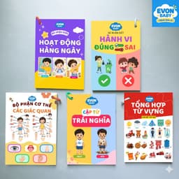 Thẻ Flash EVON BABY dạy bé tập nói -  CHỦ ĐỀ NHẬN BIẾT 1