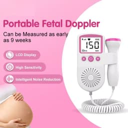 [TẶNG GEL] Máy nghe tim thai tại nhà Fetal Doppler – Máy theo dõi nhịp tim thai mini cho mẹ bầu Freeship 1