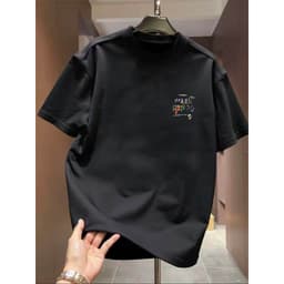 Áo thun tay ngắn nam dáng suông in chữ WAID RINOG nhiều chi tiết đồ ăn hot trend sinh viên năng động 7
