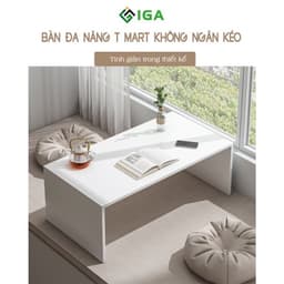 Bàn học ngồi bệt có thể kết hợp làm bàn trang điểm và bàn ăn Lux03 3