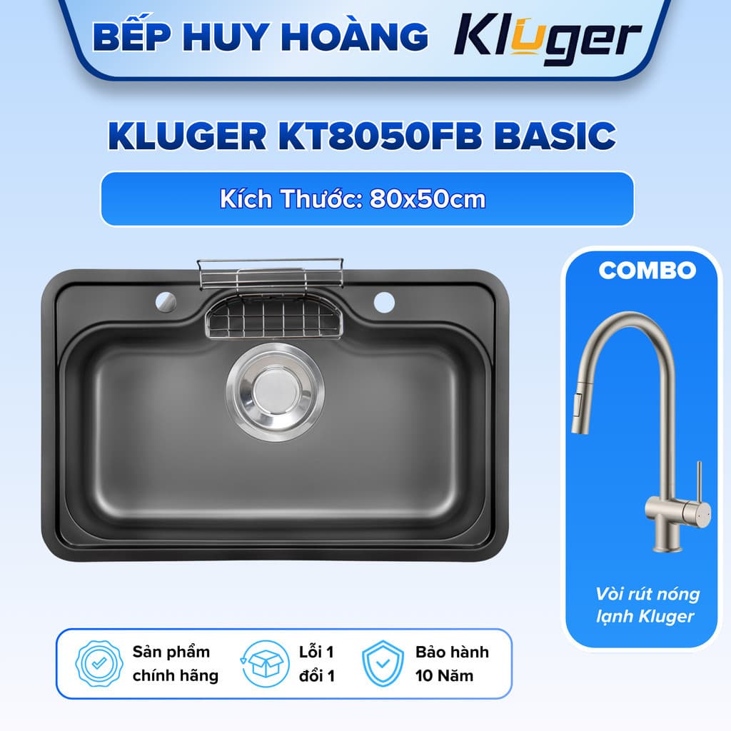 Chậu rửa bát Kluger KT8050FB Basic