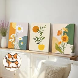 Bộ 3 Món Trang Trí Tường Phong Cách Bohemian Tối Giản Tranh In Nghệ Thuật Mới Lạ Dùng để Trang Trí Phòng Khách 7