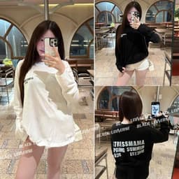 Áo Thun phông Tay Dài STRESSMAMA SPRINGSUMMER 2026 logo l66 in 5D boxy dáng rộng nam nữ streetwear LONGSLEEVE AM124 1