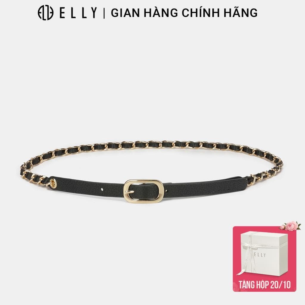 Thắt Lưng Nữ Da Thật ELLY ED66 Dây Nịt Nữ Khóa Xỏ Kim Cao Cấp Thanh Lịch Phối Đồ Công Sở Chính Hãng