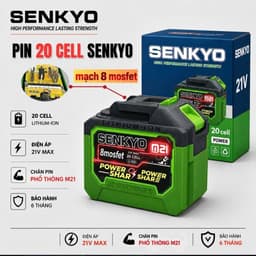 Pin Lớn 20 Cell SENKYO, Mạch 8 Mosfet, Có Đèn Báo Pin, Sử Dụng Máy Khoan, Bulong, Máy Mài, Chuyên Vít,... 2