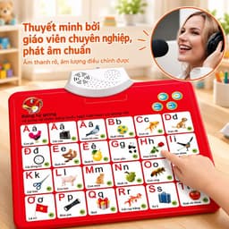 Bảng Chữ Cái Tiếng Việt Điện Tử Cho Bé MimiToys - Có Giọng Nói, Học Số Và Chữ 5