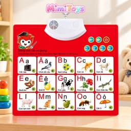 Bảng Chữ Cái Tiếng Việt Điện Tử Cho Bé MimiToys - Có Giọng Nói, Học Số Và Chữ 2