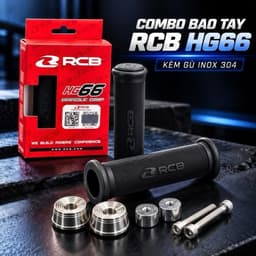 Combo Bao Tay RCB HG66 Kèm Gù Inox 304 cho Xe Máy - Phụ Kiện Chất Lượng Cao 1