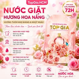 Nước Giặt Xả TopGia Hương Hoa Nắng 2 Lít Đậm Đặc Giặt Sạch Lưu Hương Thơm Lâu Mềm Vải Dùng Cho Giặt Tay Giặt Máy 1