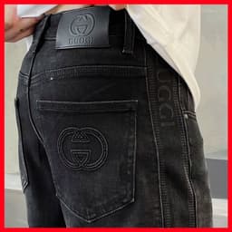JEAN NAM ỐNG RỘNG,FORM SUÔNG THỜI TRANG,MÀU ĐEN DỄ PHỐI,MẶC LÊN CỰC CÁ TÍNH QJ-9867 VIC 5
