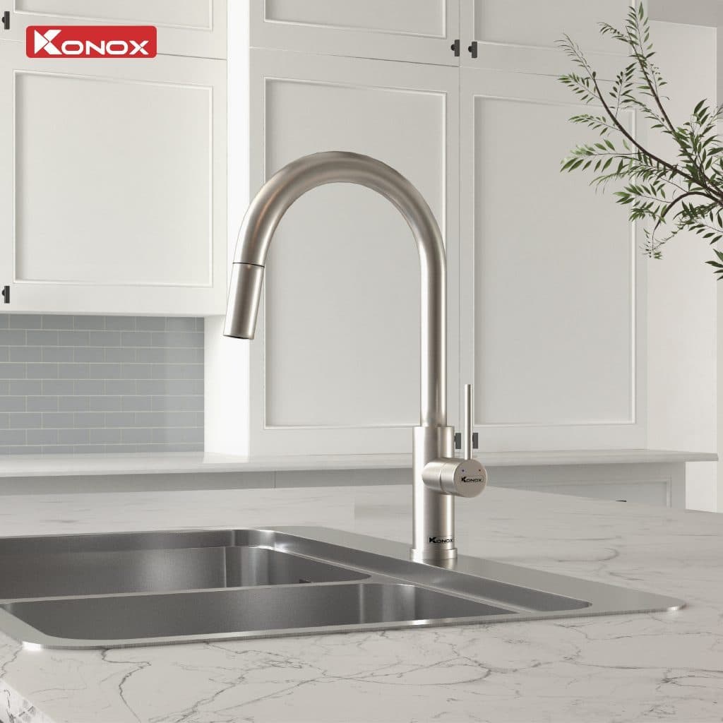 Vòi rửa bát Konox Reno Smart mới nhất 2026 có chống bắn | Hàng chính hãng