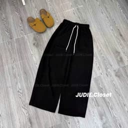 < free size 33 -48kg  > Sét bộ quần dài da cá ống suông + mix áo 2 dây ĐỆM MÚT  trơn frouter-thu99 6