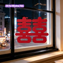 DECAL CHỮ HỶ  CỠ LỚN BÓC DÁN TRANG TRÍ CỬA KÍNH, TƯỜNG.... 4