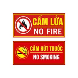 [Hỏa Tốc] Biển Báo Cấm Lửa & Cấm Hút Thuốc - Giải Pháp Cảnh Báo An Toàn Chuyên Nghiệp 9