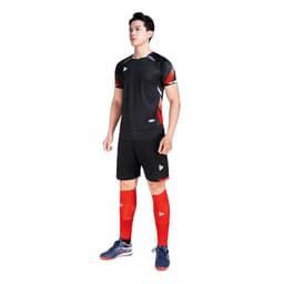 [Chính hãng JustPlay có in sau lưng] Quần áo bóng đá,đồ đá banh Pegasus màu đen Chất vải CSM cao cấp 5