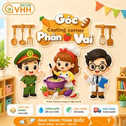 [Mẫu 2026] Tranh Góc STEAM Trang Trí Mầm Non Chất Liệu Fomex decor lớp học (MN0051) 5